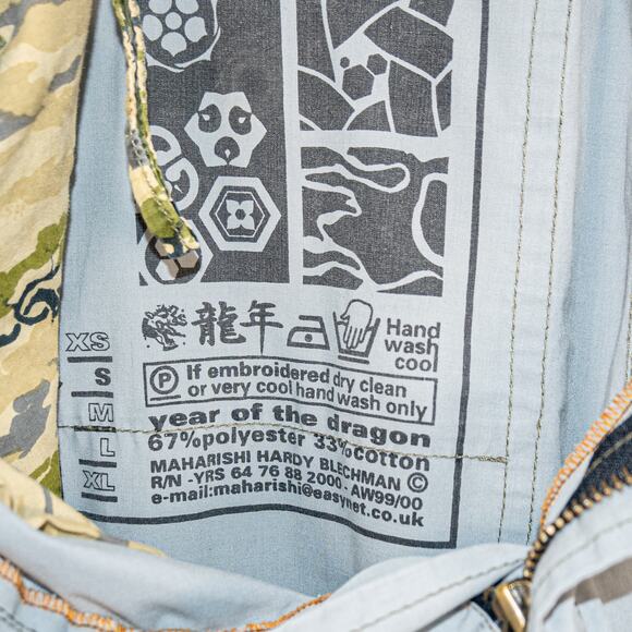 vintage Maharishi Gray Cargo Pants lightweight size Small AW 99/00 - Picture 10 of 12